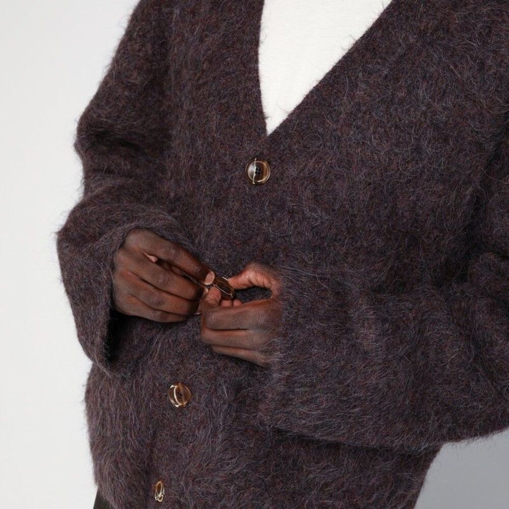 Séfr Lee Lilac Alpaca-Blend Cardigan Men - Picture 4 of 4